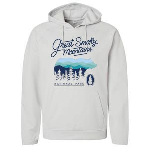 Great Smoky Mountains National Park Performance Fleece Hoodie