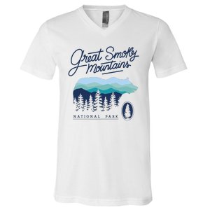 Great Smoky Mountains National Park V-Neck T-Shirt