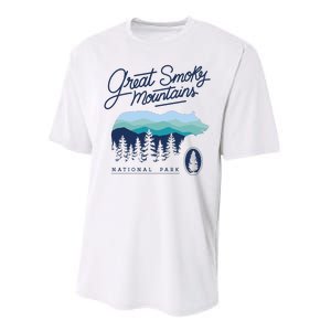 Great Smoky Mountains National Park Performance Sprint T-Shirt