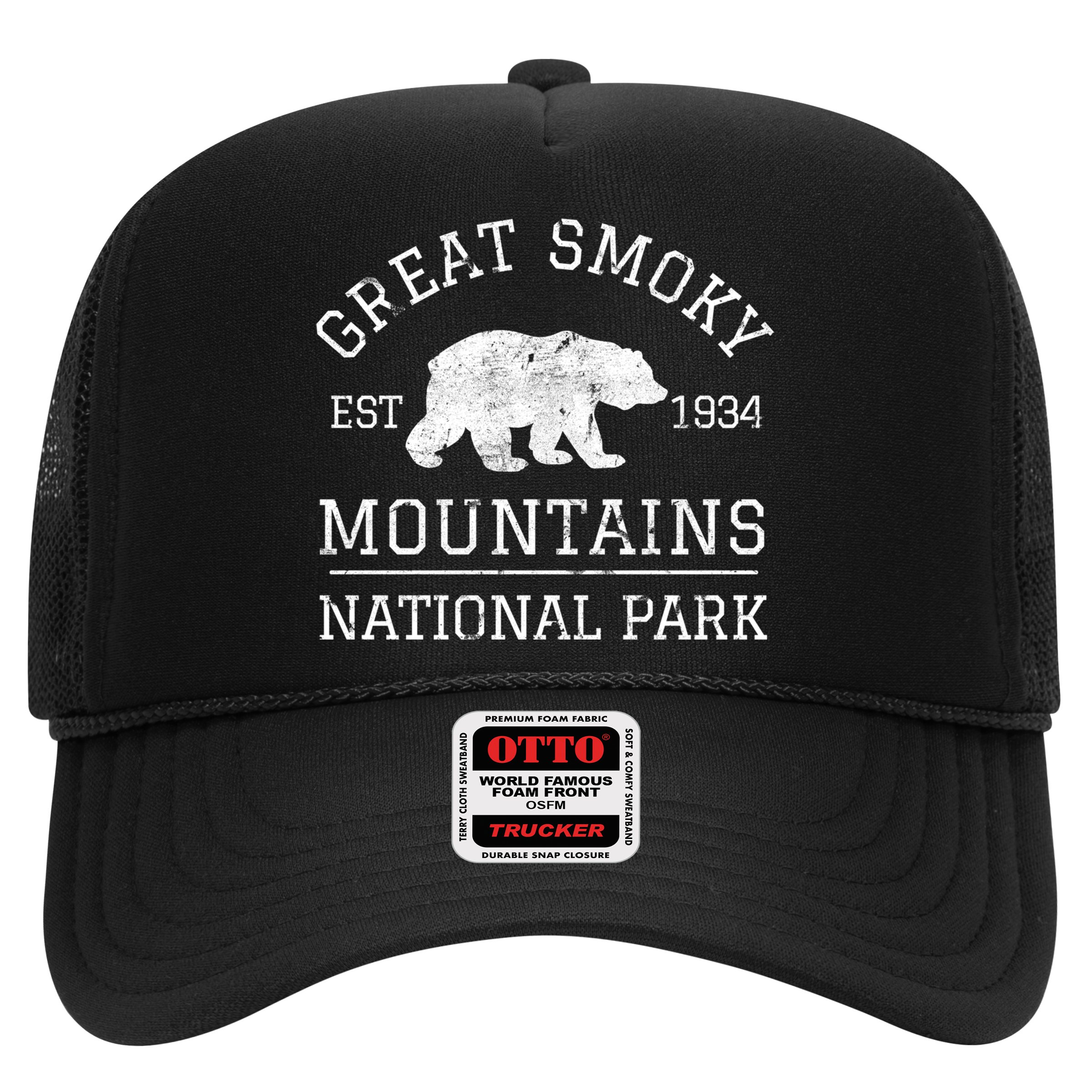 Great Smoky Mountains National Park Tennessee Bear Hiking Gift Hat