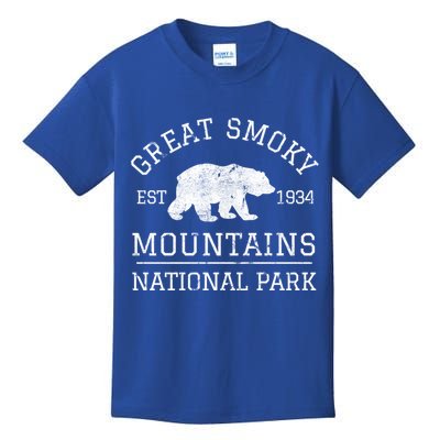 Great Smoky Mountains National Park Tennessee Bear Hiking Gift Kids T-Shirt