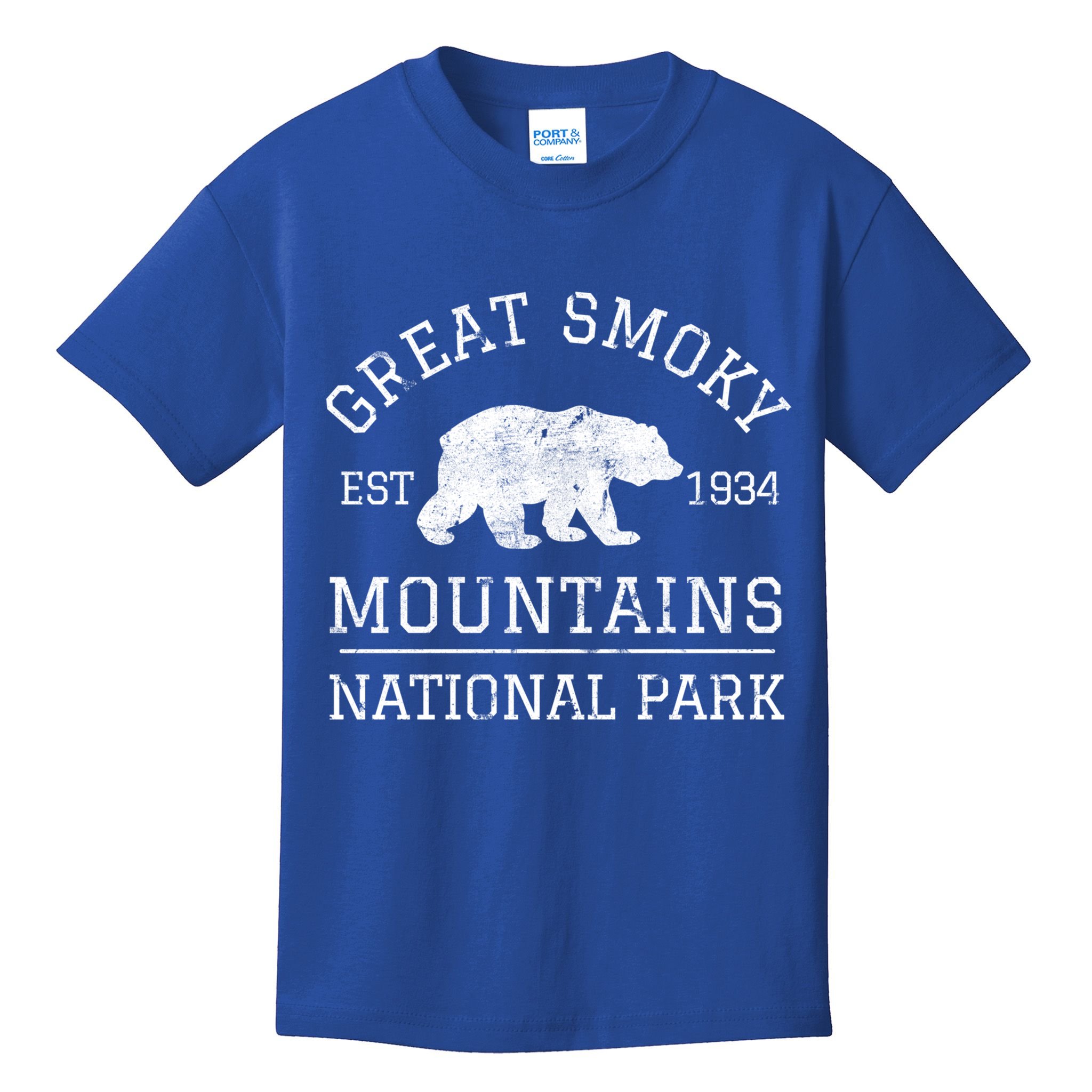 Great Smoky Mountains National Park Tennessee Bear Hiking Gift Kids T-Shirt