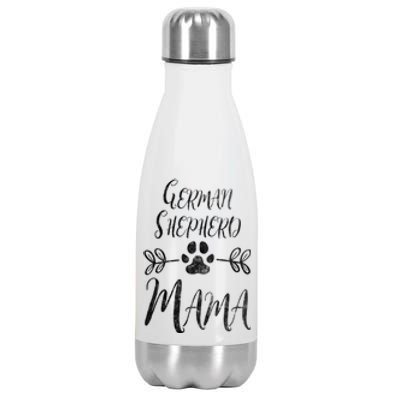 Ger Shepherd Mama Cool Gift Shepherd Lover Owner Dog Mom Gift Stainless Steel Insulated Water Bottle