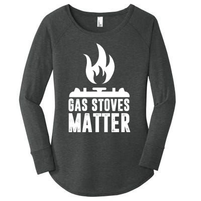 Gas Stoves Matter Funny Gas Stove Women's Perfect Tri Tunic Long Sleeve Shirt