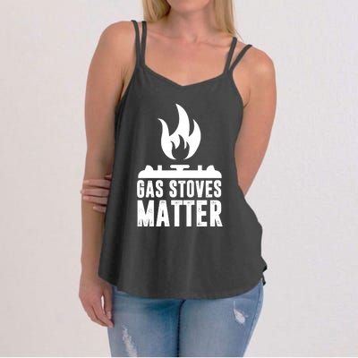 Gas Stoves Matter Funny Gas Stove Women's Strappy Tank