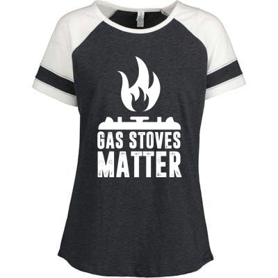 Gas Stoves Matter Funny Gas Stove Enza Ladies Jersey Colorblock Tee