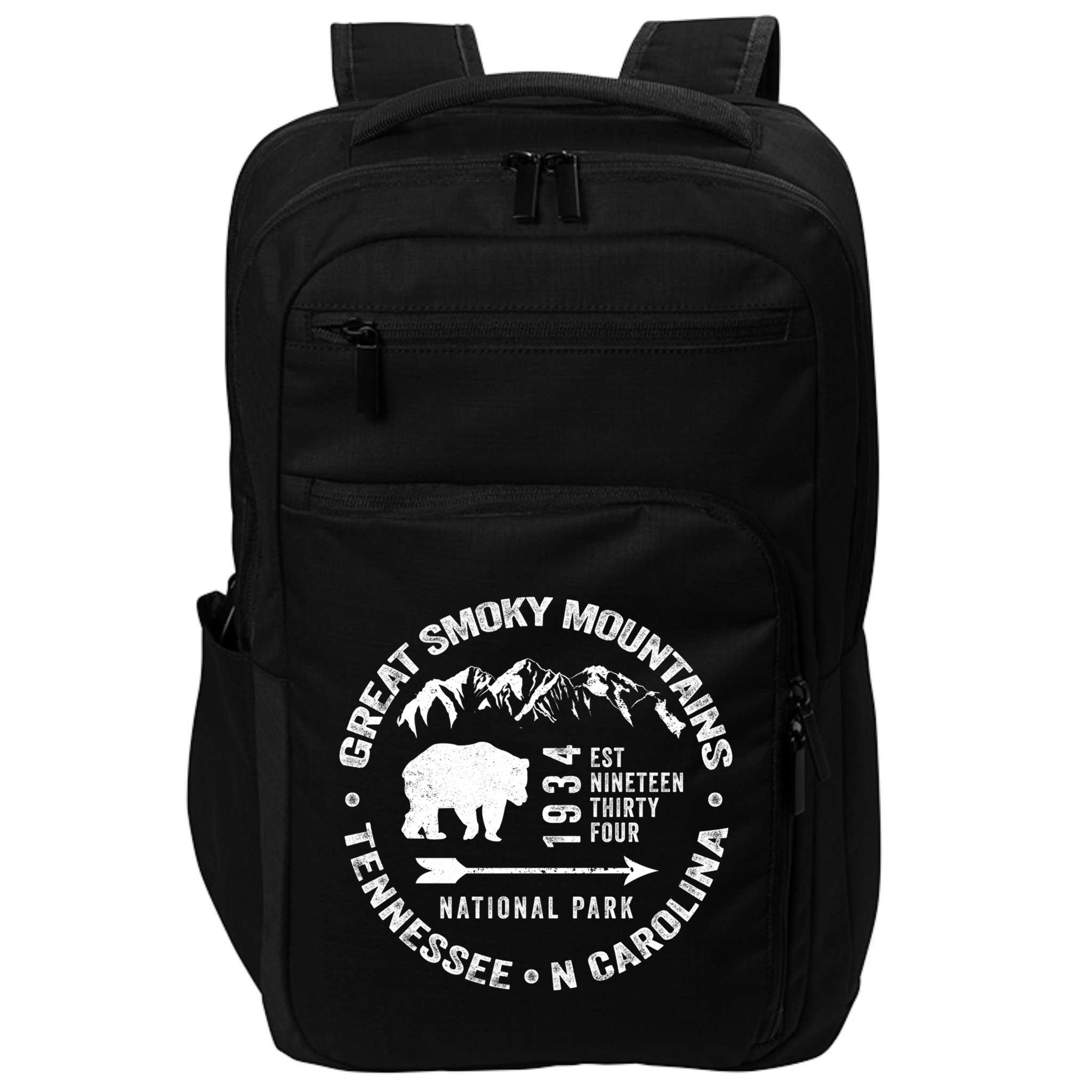 Great Smoky Mountains National Park NC TN Grunge Art Novelty Impact Tech Backpack