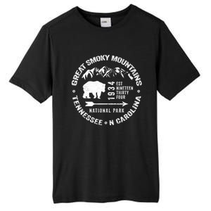 Great Smoky Mountains National Park NC TN Grunge Art Novelty Tall Fusion ChromaSoft Performance T-Shirt