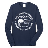 Great Smoky Mountains National Park NC TN Grunge Art Novelty Long Sleeve Shirt