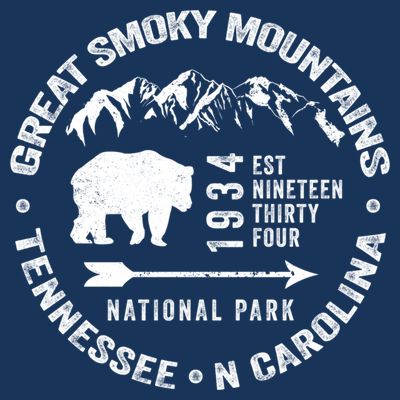 Great Smoky Mountains National Park NC TN Grunge Art Novelty T-Shirt