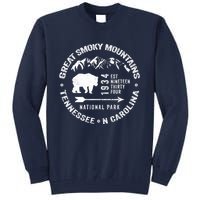 Great Smoky Mountains National Park NC TN Grunge Art Novelty Tall Sweatshirt