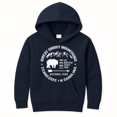 Great Smoky Mountains National Park NC TN Grunge Art Novelty Kids Hoodie