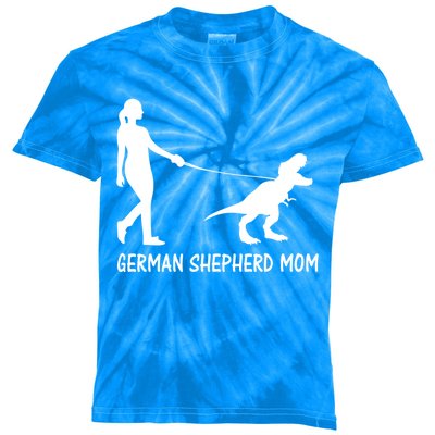 Ger Shepherd Mom Dinosaur Gsd Owners Trex Mother Funny Gift Kids Tie-Dye T-Shirt