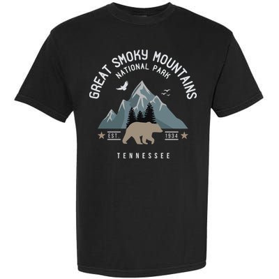 Great Smoky Mountains National Park Tennessee Camping Garment-Dyed Heavyweight T-Shirt