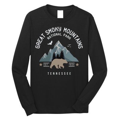 Great Smoky Mountains National Park Tennessee Camping Long Sleeve Shirt