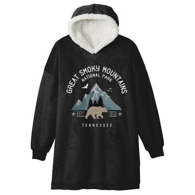 Great Smoky Mountains National Park Tennessee Camping Hooded Wearable Blanket