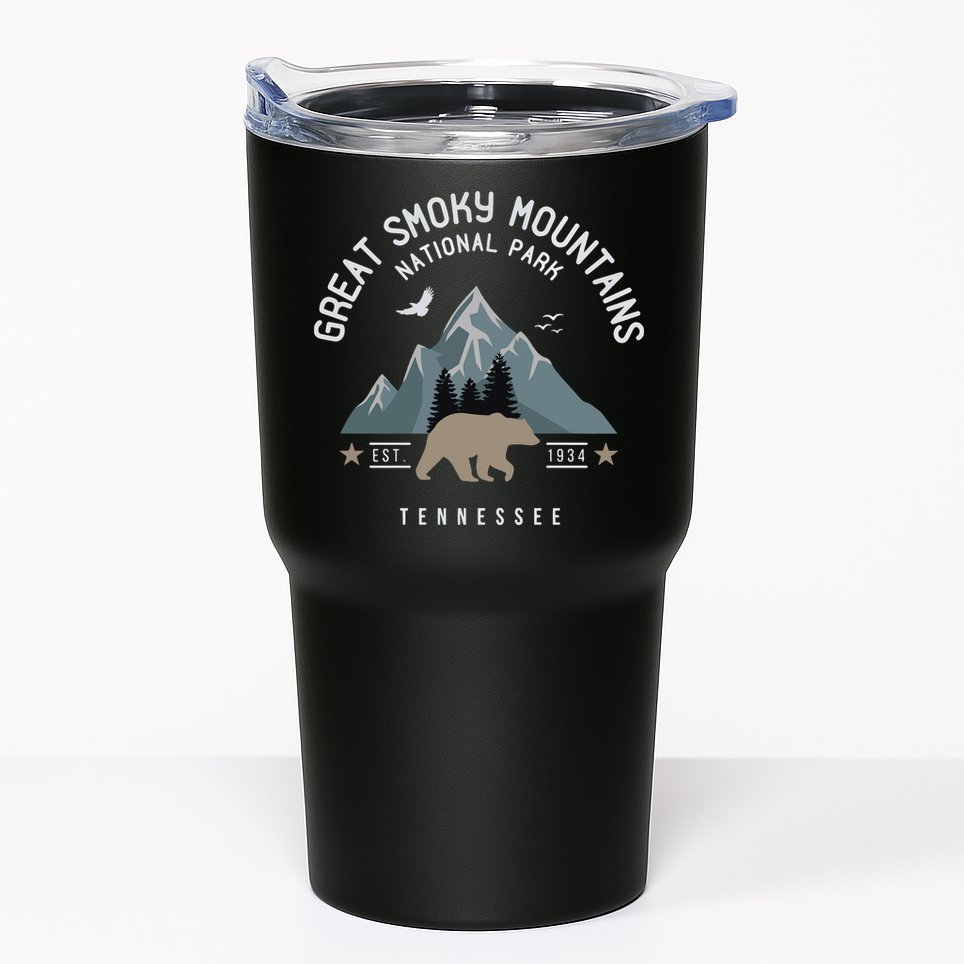 Great Smoky Mountains National Park Tennessee Camping Tumbler