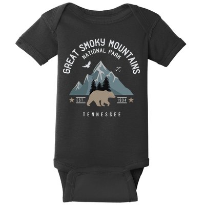 Great Smoky Mountains National Park Tennessee Camping Baby Bodysuit