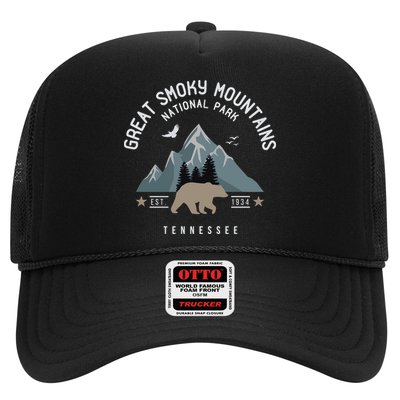 Great Smoky Mountains National Park Tennessee Camping Trucker Hat