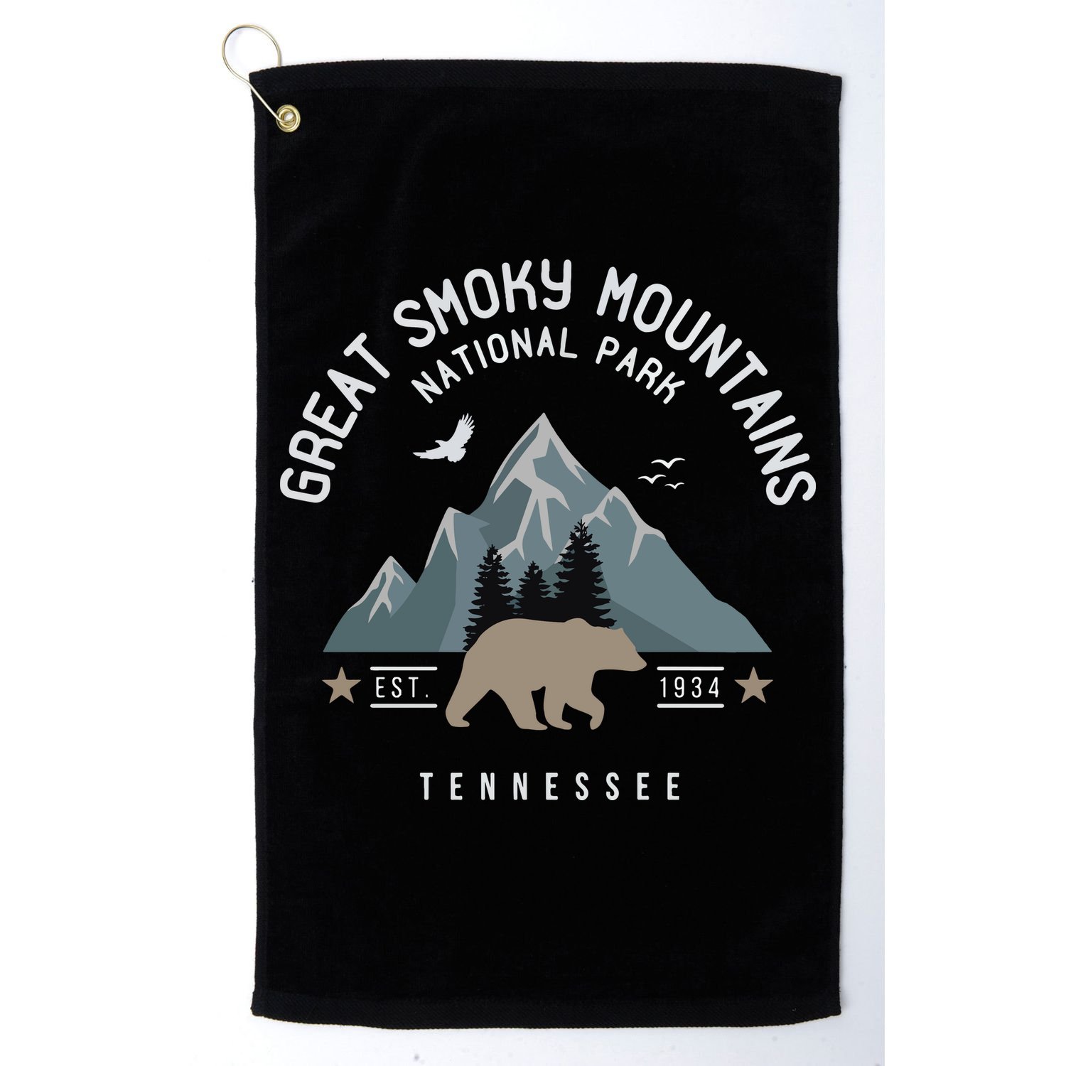 Great Smoky Mountains National Park Tennessee Camping Golf Towel