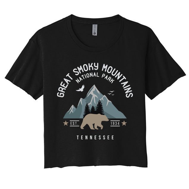 Great Smoky Mountains National Park Tennessee Camping Crop Top