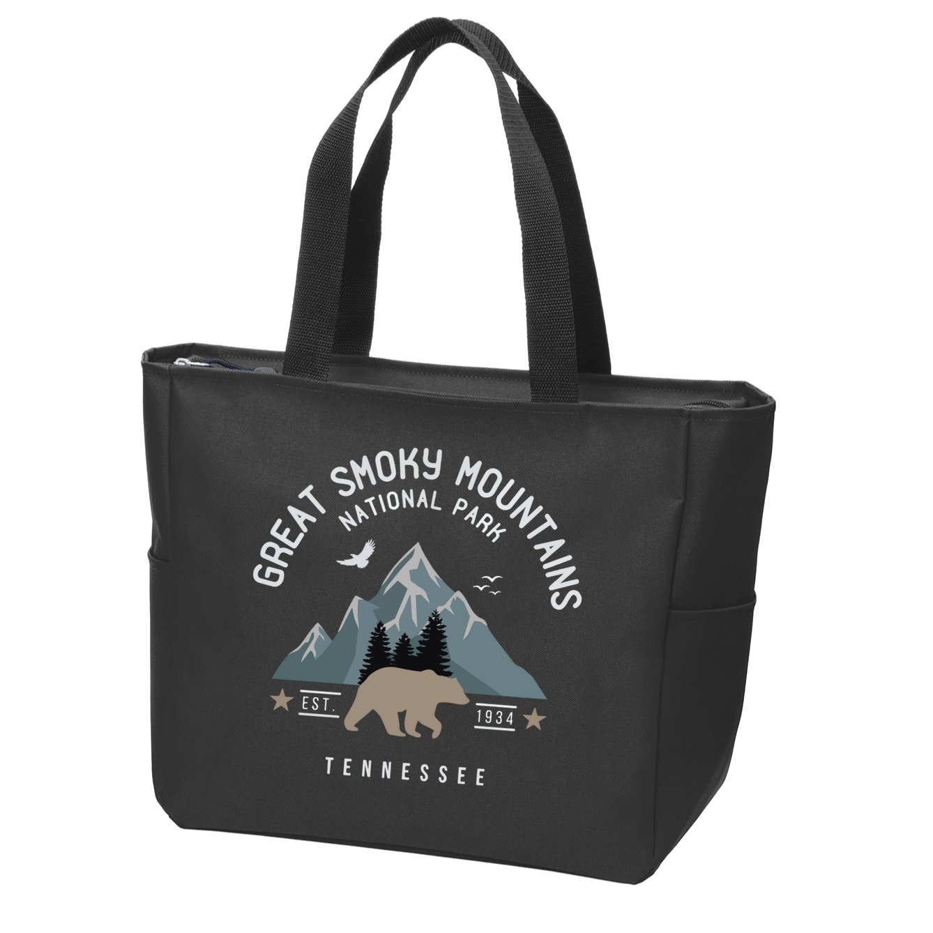 Great Smoky Mountains National Park Tennessee Camping Zip Tote Bag