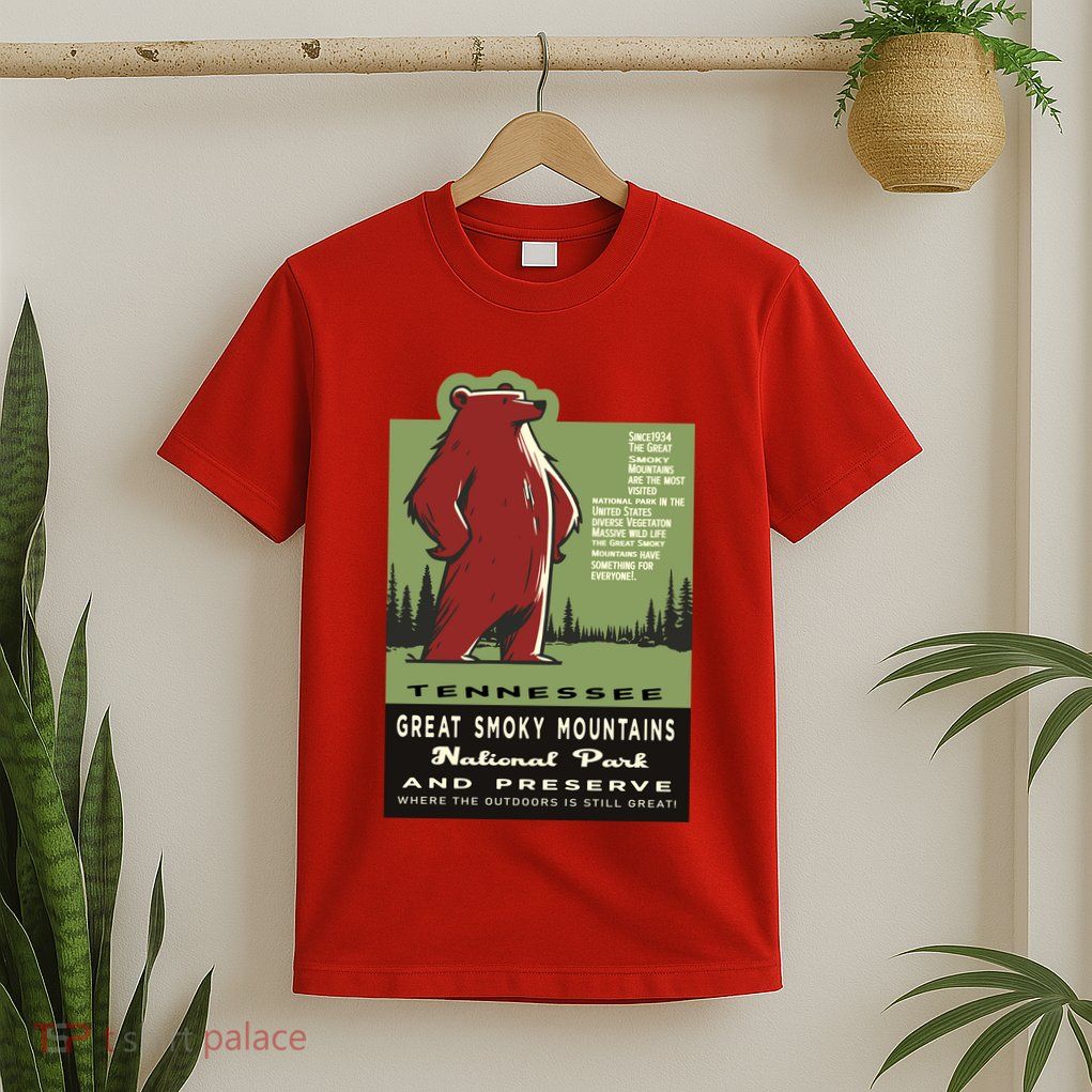 Great Smoky Mountains National Park Funny Bear Vintage T-Shirt