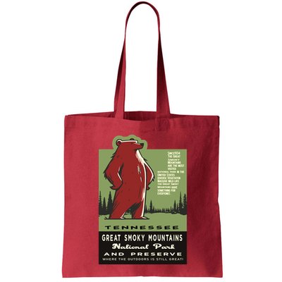 Great Smoky Mountains National Park Funny Bear Vintage Bag