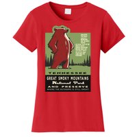 Great Smoky Mountains National Park Funny Bear Vintage Women's T-Shirt