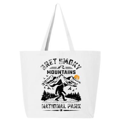 Great Smoky Mountains National Park Sunset Bigfoot Sasquatch 25L Jumbo Tote