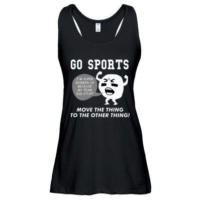 GO SPORTS Move The Thing To The Other Thing Ladies Essential Flowy Tank