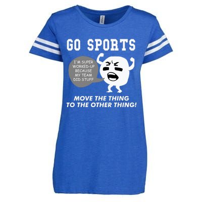 GO SPORTS Move The Thing To The Other Thing Enza Ladies Jersey Football T-Shirt