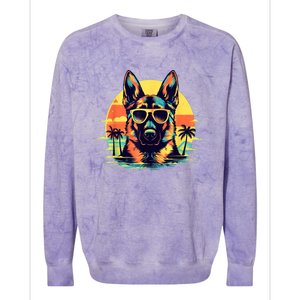 German Shepherd Men Women Kids Colorblast Crewneck Sweatshirt