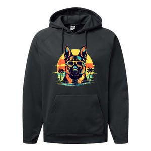 German Shepherd Men Women Kids Performance Fleece Hoodie