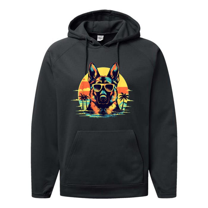 German Shepherd Men Women Kids Performance Fleece Hoodie