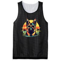 German Shepherd Men Women Kids Mesh Reversible Basketball Jersey Tank