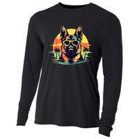 German Shepherd Men Women Kids Cooling Performance Long Sleeve Crew