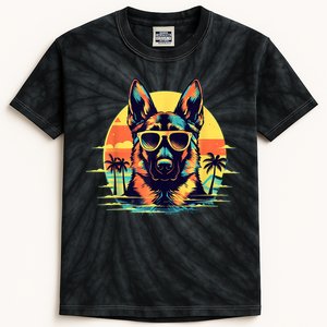 German Shepherd Men Women Kids Kids Tie-Dye T-Shirt