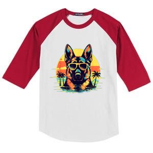 German Shepherd Men Women Kids Kids Colorblock Raglan Jersey