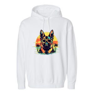 German Shepherd Men Women Kids Garment-Dyed Fleece Hoodie