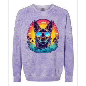 German Shepherd Men Women Kids Colorblast Crewneck Sweatshirt