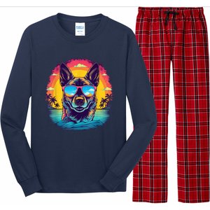 German Shepherd Men Women Kids Long Sleeve Pajama Set