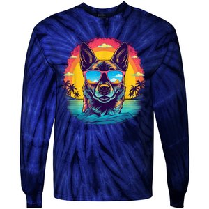 German Shepherd Men Women Kids Tie-Dye Long Sleeve Shirt