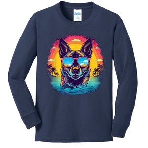 German Shepherd Men Women Kids Kids Long Sleeve Shirt