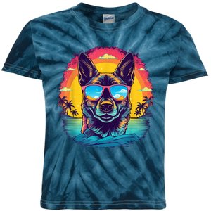 German Shepherd Men Women Kids Kids Tie-Dye T-Shirt