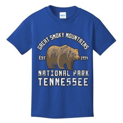 Great Smoky Mountains National Park Bear Nature Hiking Gift Kids T-Shirt