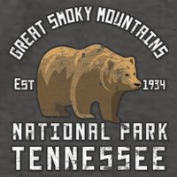 Great Smoky Mountains National Park Bear Nature Hiking Gift Vector Backpack