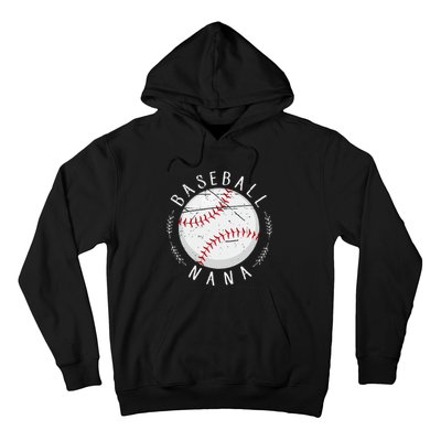 Grandmother Sports Nana Baseball Mother Hoodie