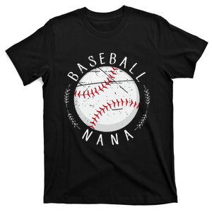 Grandmother Sports Nana Baseball Mother T-Shirt