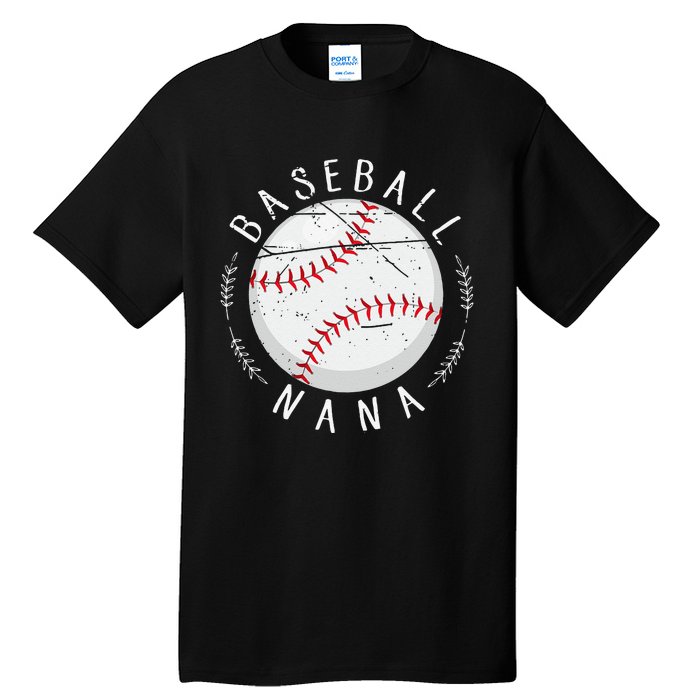 Grandmother Sports Nana Baseball Mother Tall T-Shirt